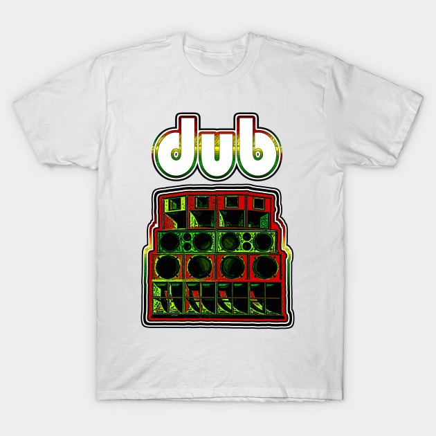 Dub- Soundsystem T-Shirt by AutotelicArt